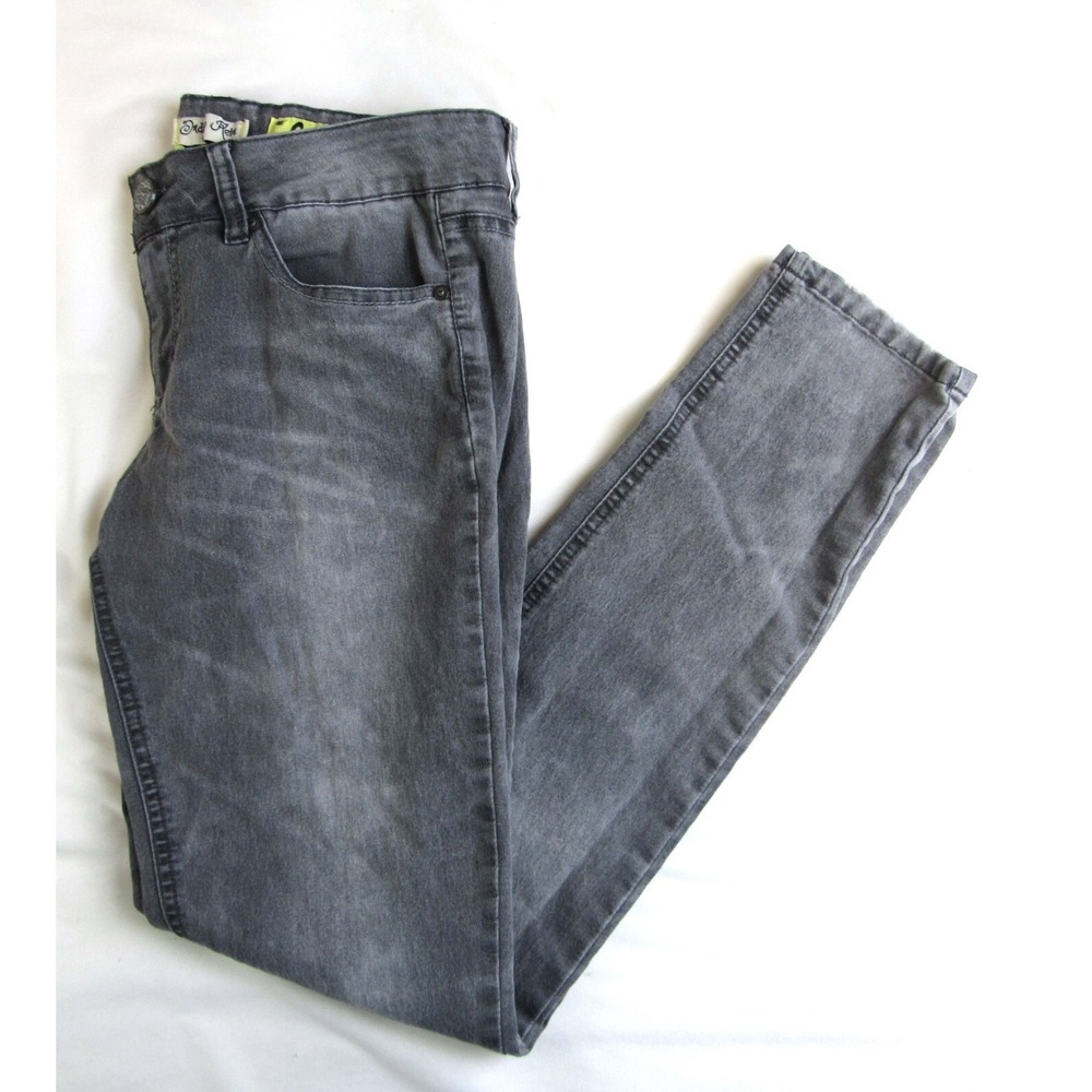 Indigo Rein Jeans Gray Skinny Juniors Size 9